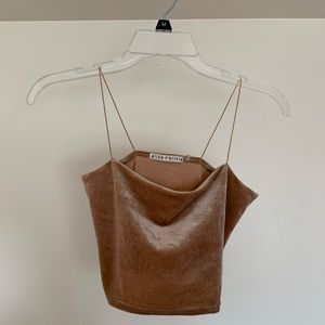 Alice and Olivia velvet top